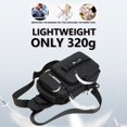 thumbnail image 6 of Large Black Sling Bag for Men Women, Mini Anti Theft One Strap Motorcycle Sling Backpack, Small Sling Chest Bag Daypack Crossbody Backpack with Usb Port for Casual Travel Hiking Gym Outdoor Sports, 6 of 8