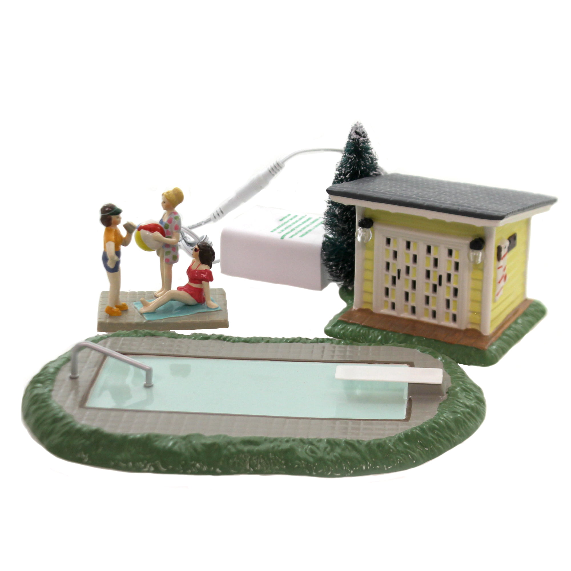 Department 56 Christmas Vacation Pool Fantasy Lit Building Figurine Set 6005457 