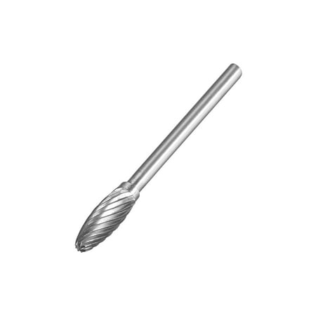 - Tungsten Carbide Single Cut Rotary Burrs Files Pointed Cone Shape with 1/8