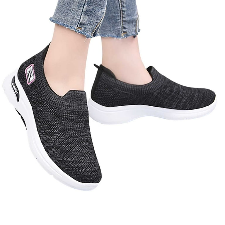 Women's Colorful Woven Pattern Lace-up Low-cut Thick Bottom