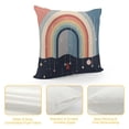 thumbnail image 4 of Pratyus Rainbow Rain Surreal Modern Farmhouse Rustic Decorative Couch Pillow Cases with Zipper Home Decor High-Quality Year-Round Pillow Case 1PC 24x24in, 4 of 5