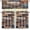 Plank, variant on Wood Kitchen Curtains and Valances 3 Panel Set Easy to Install Bathroom Window Curtain with Rod Pockets Washable Window Treatment Tiers for Living Room Bathroom