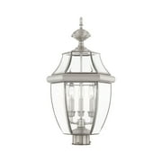Livex Lighting Monterey Outdoor Post Head in Brushed Nickel