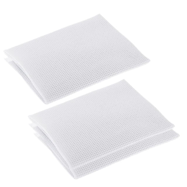 yuksok 3 Pcs Classique Réserve Aida Tissu pour Point de Croix, Blanc, 14 Unités, 17.3 x