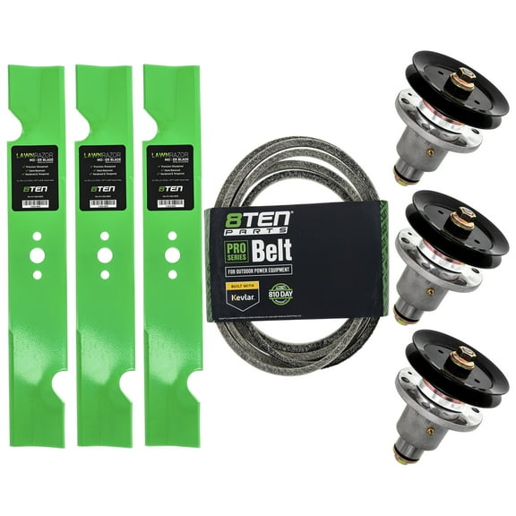 8TEN Blade Spindle Belt Kit for Exmark 48 inch Lazer Z HP MK1005296