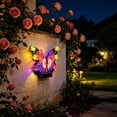thumbnail image 6 of AuroraX Outdoor Solar Lights for Yard Decorative Solar Butterfly Wall Light LED Garden Waterproof Metal Outdoor Wall Decor Light Purple, 6 of 9