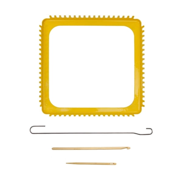 BQBQERT Weaving Loomed Kits with Hooks for and Adults Knitting Loomed Square Knitting Loomed Knitting Accessories