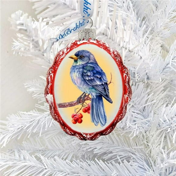Bluebird Mercury Glass Ornaments by G. Debrekht - Wildlife Holiday Decor - 776006