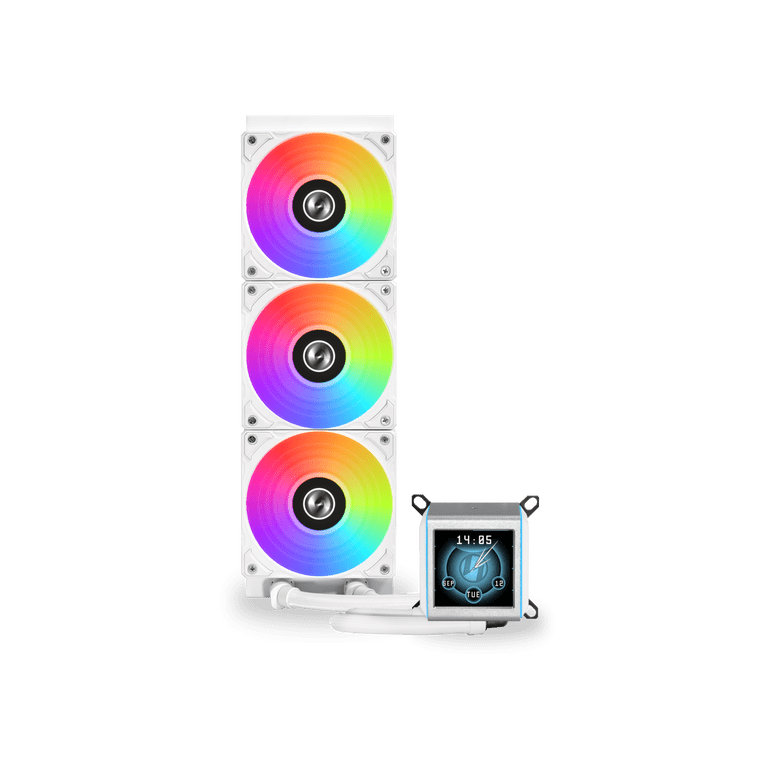LIAN LI Galahad II LCD 360 White Liquid Cooler - GA2ALCD36W