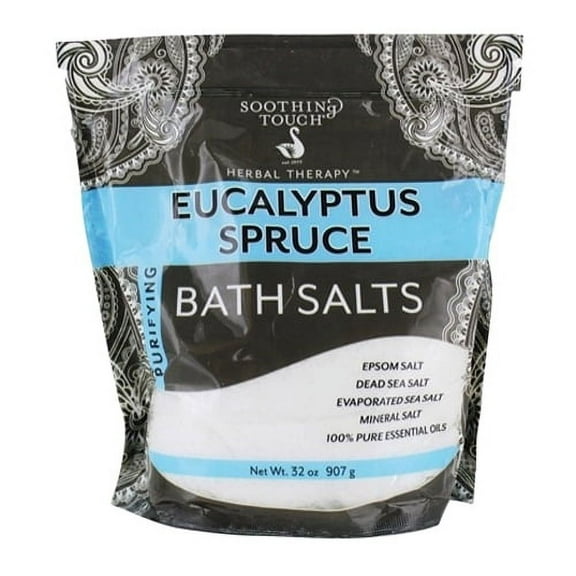 Soothing Touch Purifying Bath Salts Eucalyptus Spruce 32 Oz