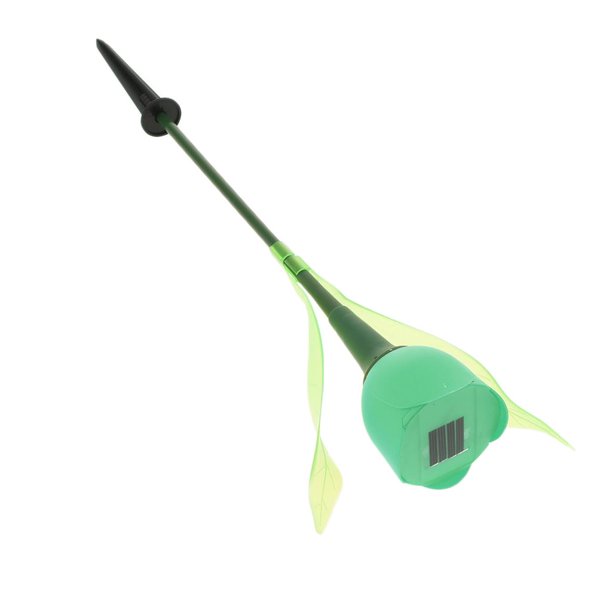 Hermosa Flor De Estaca Solar Luces Al Aire Libre Impermeable ín Césped Decoración Verde Baoblaze Tulip Garden Stake Lights