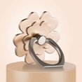 thumbnail image 2 of Inteprter Soporte Universal para anillo de dedo de teléfono con flores, accesorios portátiles para teléfono para iPhone, Huawei, soporte para anillo Teléfono y Comunicación color dorado de lujo, 2 of 4
