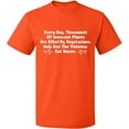 thumbnail image 2 of OXI T-Shirt - Innocent Plants Are Killed, Basic Casual T-Shirt for Men's and Women Fleece T-Shirt Short Sleeve - Orange X-Large, 2 of 3