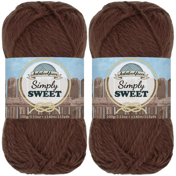 Simply Sweet Yarn - 2 Skeins - Plumwine - Color 410