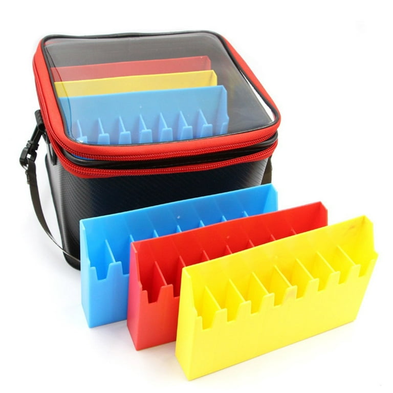 48 Slot Squid Jig Case Eva Fishing Lure Storage Bucket Boat Tackle Bag  Container 