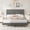 QUEEN - light gray, variant on Kselythan Upholstered Twin Platform Bed Frame, Vertical Channel Tufted Adjustable Headboard, Heavy-Duty Wooden Slat Support, No Box Spring, Easy Assembly for Bedroom