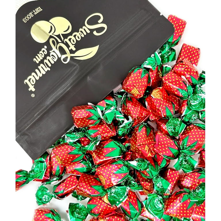 SweetGourmet Chewy Fruit Flavored Strawberry Bon Bons