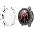 thumbnail image 1 of KOMI Hard Case Compatible with Samsung Galaxy Watch 5 Pro 45mm with Screen Protector, HD Tempered Glass Screen Protector Cover Overall Protective Cover, 2 Pack, 1 of 1