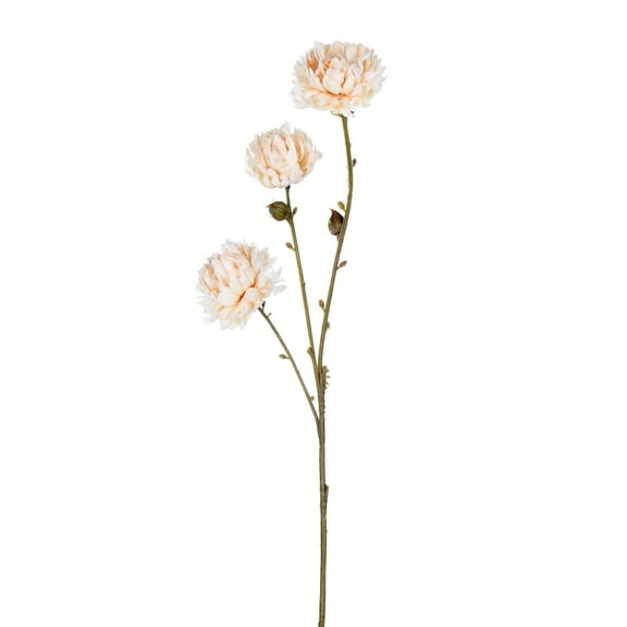 Vickerman 24" Artificial Ivory Mum Spray. Includes 4 sprays per pack.