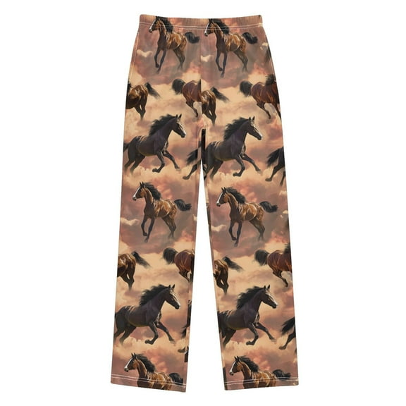 joogoo Horses Running Pajama Pants Pj Bottoms Sleepwear Lounge L