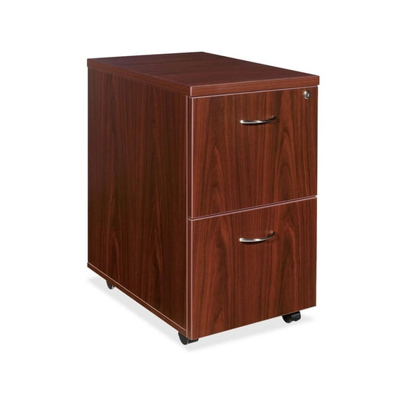 2 Drawers Vertical Wood Composite Lockable Filing Cabinet,