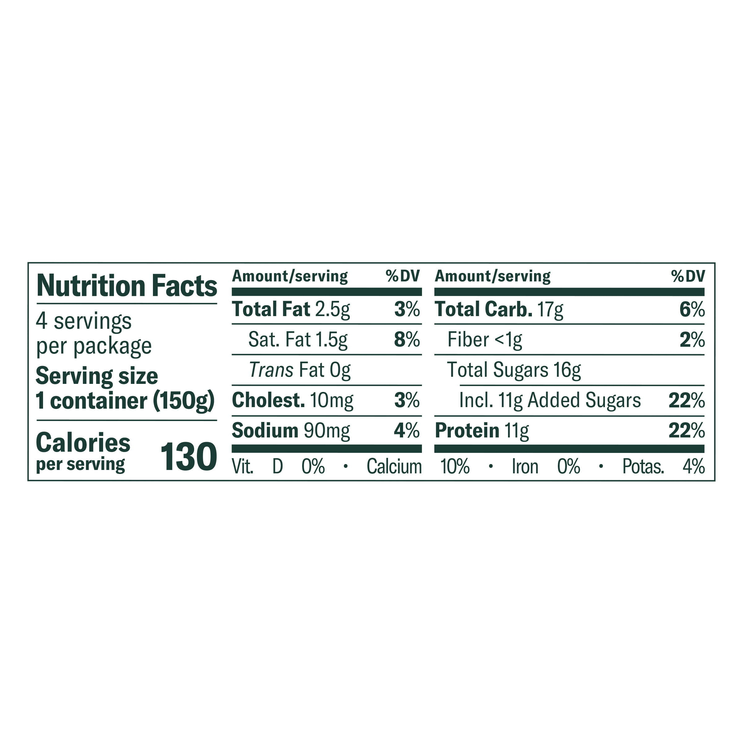 Chobani Reduced Fat Greek Yogurt Raspberry Lemonade 5.3 oz Cup, 4 Pack