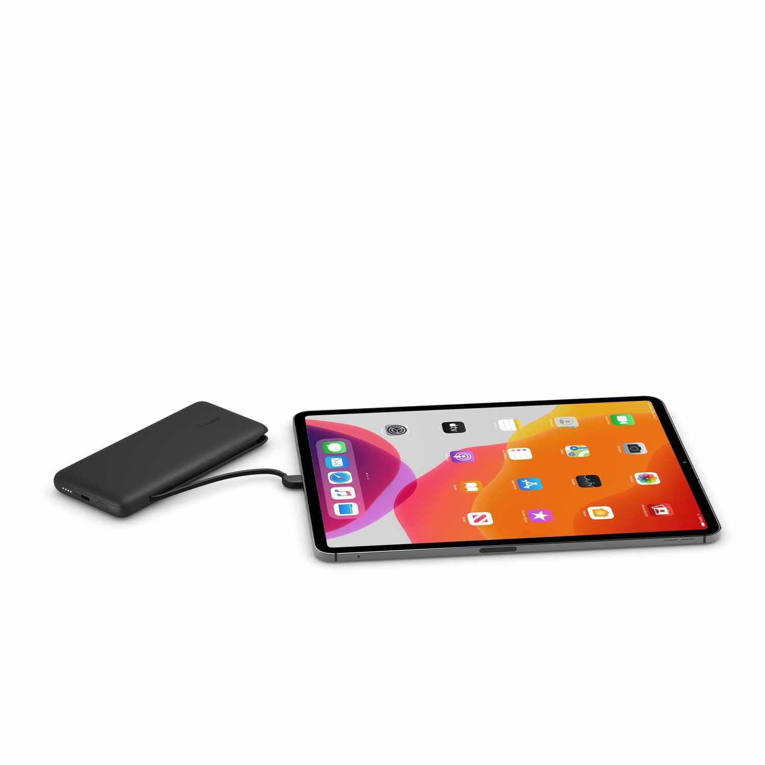 Belkin BoostCharge Plus 10K USB-C Power Bank with Lightning and USB-C Cables Black