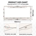 thumbnail image 7 of Aluminum License Plate Frame 2 Pack Car Exterior Accessory Car Tag Holder for Front Rear Plates Cars Decor Minimalist Line Snowflakes and Stars, 7 of 7