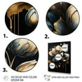thumbnail image 3 of Designart Blue And Gold Tulips III Canvas Wall Art, 3 of 5