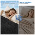 thumbnail image 2 of Solid Black Cooling Blanket,Lightweight Breathable Summer Throw Blanket with Double Sided Cold Effect,Retro Minimalism Abstract Denim Texture Picnic Blankets Bed Sheet for Hot Sleepers 30"x40", 2 of 8
