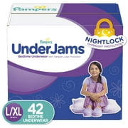 Pampers UnderJams Bedtime Underwear Girls, Size L/XL, 42 Ct