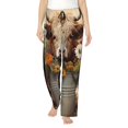 thumbnail image 1 of Balery Bucket Flower Cow Pantalones de pijama para mujer, pijamas ultraligeros, pantalones de estar por casa-Large, 1 of 6