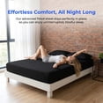 thumbnail image 2 of Unique Bargains Fitted Sheet Polyester Bed Sheets Comfortable Bedding Black 76"x79.9", 2 of 5