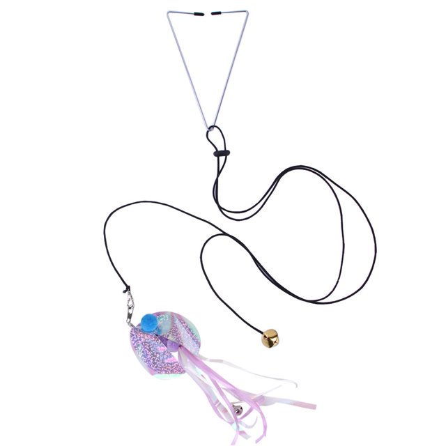 Hanging Cat Teaser Stick Adjustable Good Elasticity Funny Interactive Toy Cat Supplies