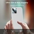 thumbnail image 5 of [5 in 1 for iPhone 13 Pro Case, with 2 Pack Screen Protector + 2 Pack Camera Lens Protector, Liquid Silicone Ultra Slim Shockproof Protective Phone Case [Microfiber Lining] 6.1 (White)…………, 5 of 13
