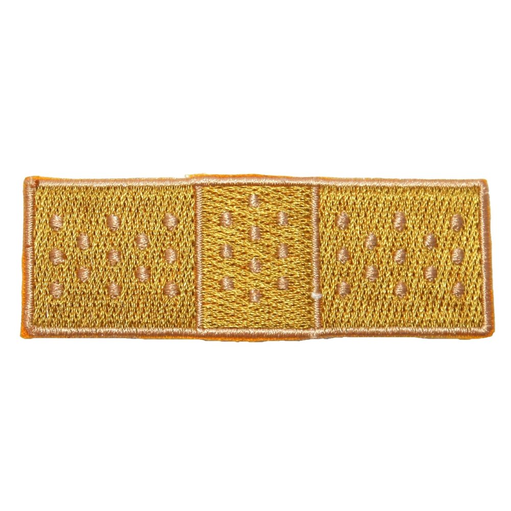 ID 1258 BandAid Patch Adhesive Medical Bandage Embroidered Iron On
