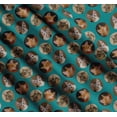 thumbnail image 3 of Soimoi Cotton Voile Fabric Cat Face Animal Decor Fabric Printed Yard 42 Inch Wide, 3 of 7