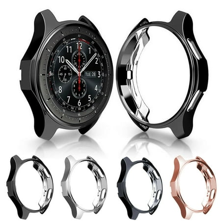 For Gear S3 Frontier Case, EEEKit Soft TPU Fashion Frame Shock Resistant Proof Cover Protector Shell for Samsung Gear S3 Frontier, Galaxy Watch