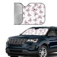 thumbnail image 4 of Bingfone Pink Butterflies (2) Car Windshield Sun Shade Protector Keep Your Vehicle Cool Sun Shield Visor Cover Foldable-Small, 4 of 9