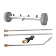 thumbnail image 4 of Terraxo Pressure Washer Undercarriage Cleaner Premium Stainless Steel Universal under Car Cleaner with Extension Rods Water Broom Undercarriage Sprayer Suitab with Connector, 4 of 8