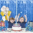 thumbnail image 4 of Destyer 1pcs Set Streamers Party Decorations Streamers Decorations 6.5ft Tinsel Curtain Backdrop Photo Backdrop For Birthday Blue 6.5ft 2Set, 4 of 6