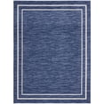 thumbnail image 2 of Nourison Essentials Indoor/Outdoor Navy/Ivory 10' x 14' Area Rug, (10x14), 2 of 10
