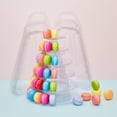 thumbnail image 2 of 6 Tier Macaron Display Tower Round Cake Stand Plastic Tiered Cupcake Dessert Display Stand Pastry Serving Tray Platter for Wedding Party Decor, 2 of 5