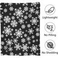 thumbnail image 5 of Christmas Winter Snowflakes Blanket, Xmas Decorative Ultra Soft Warm Throw Blanket, Lightweight All Season Fleece Blanket, Black Flannel Blankets for Sofa Couch Bedroom Bed Chair 60"X50", 5 of 6