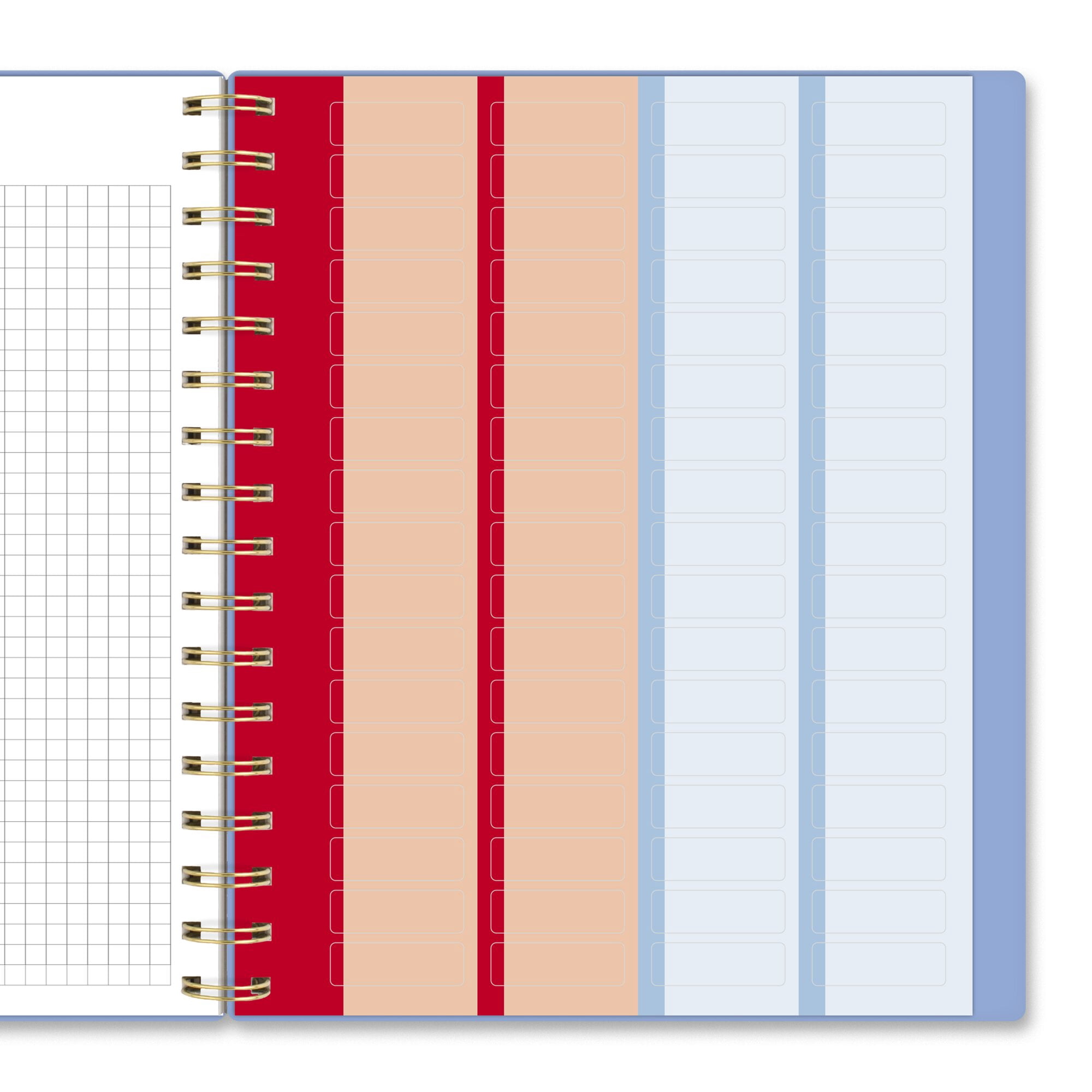 AT-A-GLANCE Harmony Academic 2026-2027 Weekly Monthly Planner Blue Aura Medium 7