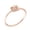 Rose Gold, variant on SDS10827R7 Lupine Collection Womens 18k Rose Gold Plated Stackable Triangle Fashion Ring - Size 7