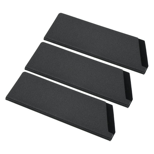 Cubiertas de funda de cuchillo ABS Uxcell, protectores de filo para cuchillos de cocina de 6", negro, paquete de 3