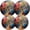 Black1921, variant on Electric Stove Burner Covers,4 Pcs Round Gas Burner Cover,8 and 10 Inch,Regal Rooster with Flamboyant Tail