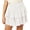White, variant on High Waist Elastic Girls Skirt With Shorts Kids Ruffle Skort
