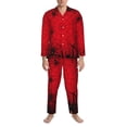 thumbnail image 3 of Balery Spiders On The Web And Space Pattern Pajama Sets for Men Long Sleeve 2 Piece Sleepwear Loungewear Sets Soft PJ's with Pockets Long Sleeve Comfy Pj Sets-XX-Large, 3 of 7